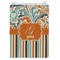 Orange Blue Swirls & Stripes Jewelry Gift Bag - Gloss - Front