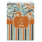 Orange Blue Swirls & Stripes Jewelry Gift Bag - Matte - Front
