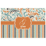 Orange Blue Swirls & Stripes Jigsaw Puzzle - 1000-piece (Personalized)