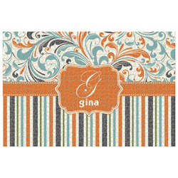 Orange Blue Swirls & Stripes Jigsaw Puzzle - 1000-piece (Personalized)