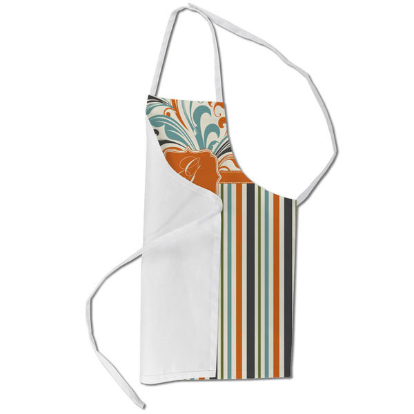 Orange Blue Swirls & Stripes Kid's Aprons - Small - Main