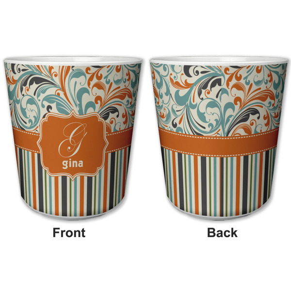 Orange Blue Swirls & Stripes Kids Cup - APPROVAL
