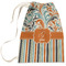 Orange Blue Swirls & Stripes Laundry Bag - Large (Personalized)