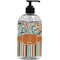 Orange Blue Swirls & Stripes Plastic Soap / Lotion Dispenser (Personalized)