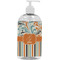 Orange Blue Swirls & Stripes Large Liquid Dispenser (16 oz) - White