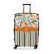 Orange Blue Swirls & Stripes Large Travel Bag - With Handle
