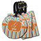 Orange Blue Swirls & Stripes Luggage Tags - 3 Shapes Availabel