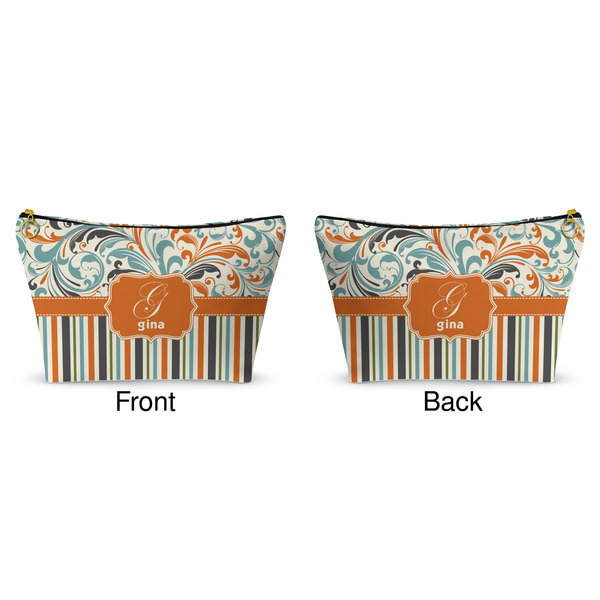 Orange Blue Swirls & Stripes Makeup Bag Approval