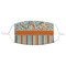 Orange Blue Swirls & Stripes Adult Cloth Face Mask - Standard