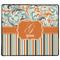 Orange Blue Swirls & Stripes XL Gaming Mouse Pad - 18" x 16" (Personalized)