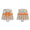 Orange Blue Swirls & Stripes Poly Film Empire Lampshade - Approval