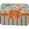 Orange Blue Swirls & Stripes Memory Foam Bath Mat - 48"x36" (Personalized)