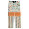 Orange Blue Swirls & Stripes Mens Pajama Pants - Flat
