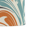 Orange Blue Swirls & Stripes Microfiber Dish Towel - DETAIL