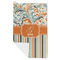 Orange Blue Swirls & Stripes Microfiber Golf Towels - FOLD