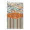 Orange Blue Swirls & Stripes Microfiber Golf Towels - Small - FRONT