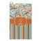 Orange Blue Swirls & Stripes Microfiber Golf Towel - Small (Personalized)