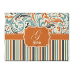 Orange Blue Swirls & Stripes Microfiber Screen Cleaner (Personalized)