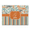 Orange Blue Swirls & Stripes Microfiber Screen Cleaner (Personalized)