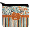 Orange Blue Swirls & Stripes Rectangular Coin Purse (Personalized)