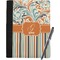 Orange Blue Swirls & Stripes Notebook Padfolio