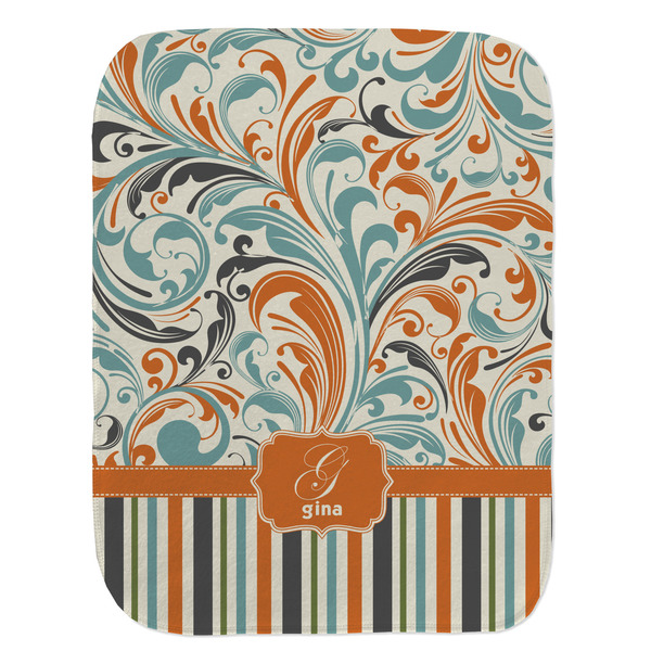 Orange Blue Swirls & Stripes Old Burp Flat