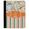 Orange Blue Swirls & Stripes Padfolio Clipboards - Large - FRONT