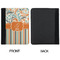 Orange Blue Swirls & Stripes Padfolio Clipboards - Small - APPROVAL