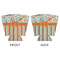 Orange Blue Swirls & Stripes Party Cup Sleeves - with bottom - APPROVAL