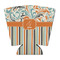 Orange Blue Swirls & Stripes Party Cup Sleeves - with bottom - FRONT