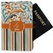 Orange Blue Swirls & Stripes Passport Holder - Fabric (Personalized)