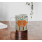 Orange Blue Swirls & Stripes Personalized Coffee Mug - Lifestyle