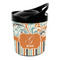 Orange Blue Swirls & Stripes Plastic Ice Bucket (Personalized)