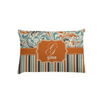 Orange Blue Swirls & Stripes Pillow Case - Toddler (Personalized)