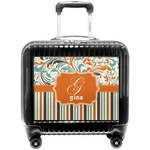 Orange Blue Swirls & Stripes Pilot / Flight Suitcase (Personalized)