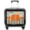 Orange Blue Swirls & Stripes Pilot Bag Luggage with Wheels