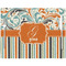 Orange Blue Swirls & Stripes Placemat with Props