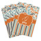 Orange Blue Swirls & Stripes Playing Cards - Hand Back View