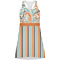 Orange Blue Swirls & Stripes Racerback Dress (Personalized)