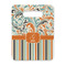 Orange Blue Swirls & Stripes Rectangle Trivet with Handle - FRONT