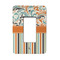Orange Blue Swirls & Stripes Rocker Style Light Switch Cover
