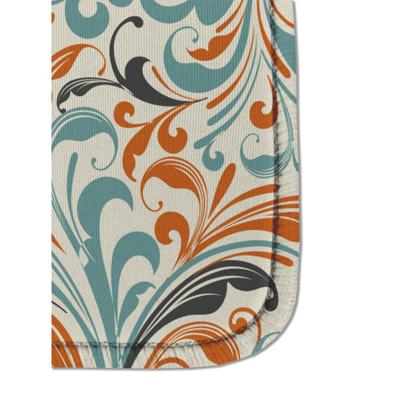 Orange Blue Swirls & Stripes Sanitizer Holder Keychain - Detail