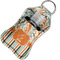 Orange Blue Swirls & Stripes Sanitizer Holder Keychain - Small in Case