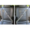 Orange Blue Swirls & Stripes Seat Belt Covers (Set of 2 - In the Car)