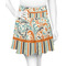 Orange Blue Swirls & Stripes Skater Skirt - 2X Large
