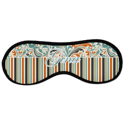 Orange Blue Swirls & Stripes Sleeping Eye Masks - Large (Personalized)
