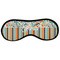 Orange Blue Swirls & Stripes Sleeping Eye Mask - Front Large