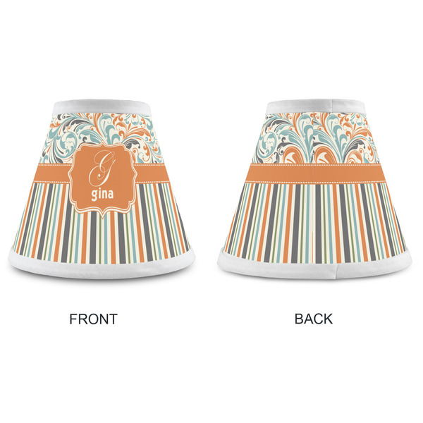 Orange Blue Swirls & Stripes Small Chandelier Lamp - Approval