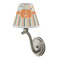 Orange Blue Swirls & Stripes Small Chandelier Lamp - LIFESTYLE (on wall lamp)