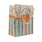 Orange Blue Swirls & Stripes Small Gift Bag - Front/Main